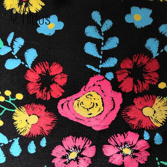 New with tags chic floral print sweatshirt dress - Picture 7 of 8